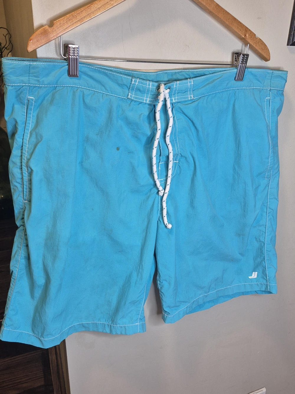 Men's Turquoise Swim Shorts with Drawstring - Picture 13 of 13